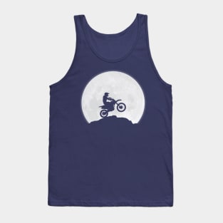 Motorcyclist and the Moon Tank Top